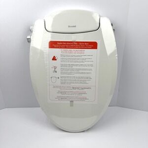 Brondell Swash Non-Electric Bidet Toilet Seat Elongated White Dual Temp Modern